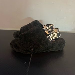 Ugg slippers! They have a good size heal to them, makes you a little taller.